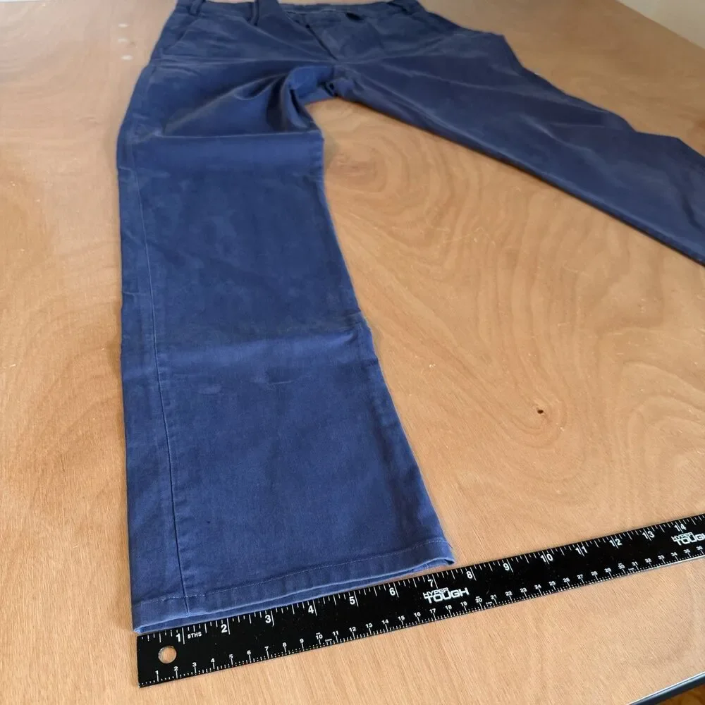 Peter Millar Crown Crafted Men's Size 33 Blue Performance Pants Golf Chino